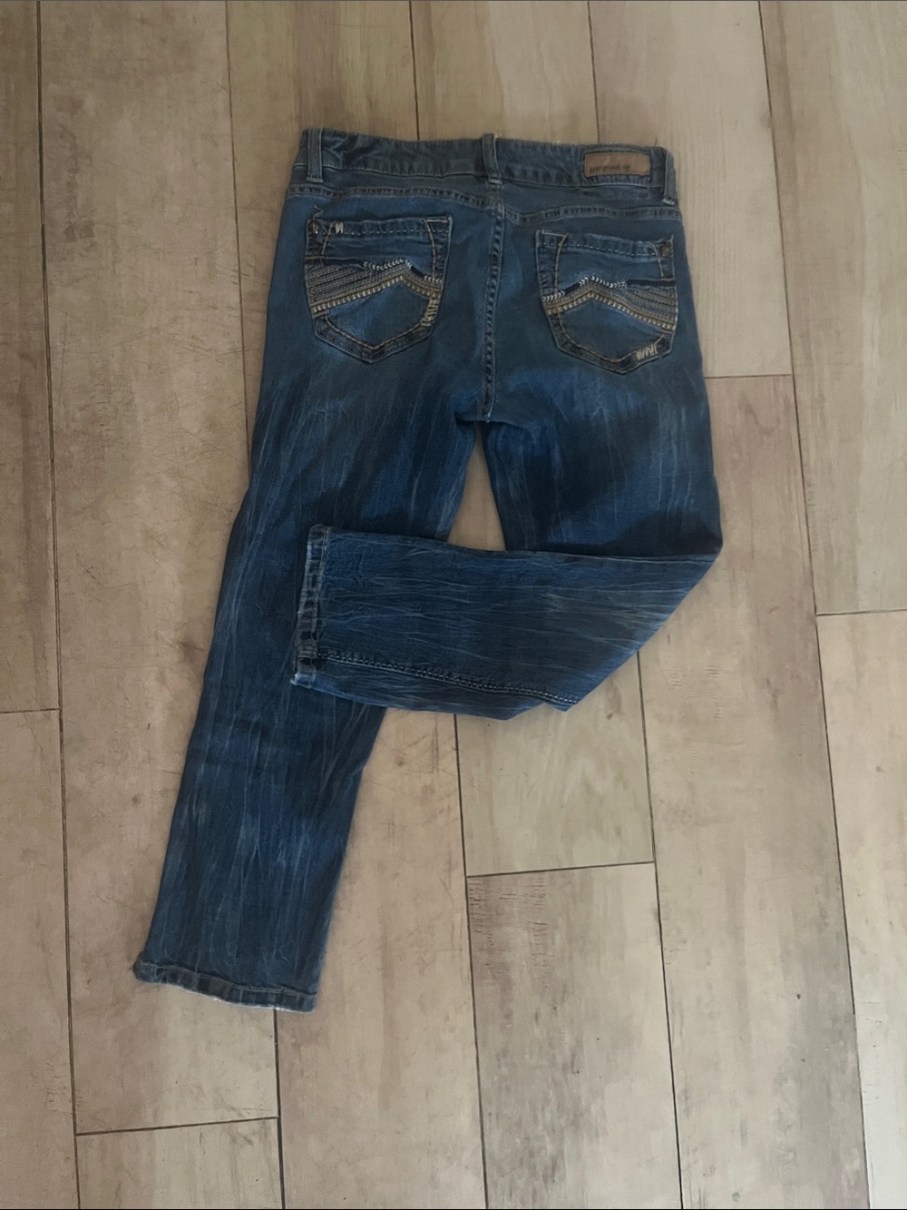 Unionbay- Women’s  Dark Blue Washed Denim Jean capri